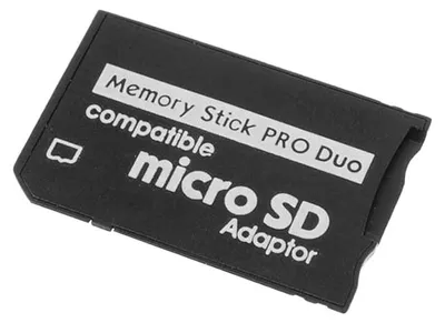 Image de Adaptateur Memory Stick compatible avec carte Micro SD vers adaptateur de carte PRO Duo MagicGate