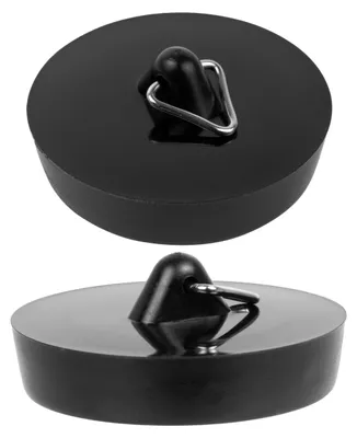 Productafbeelding van Universele Spoelbakstop, Set van 2, Rubber, Geschikt voor Afvoeren Ø 39 tot 37 mm