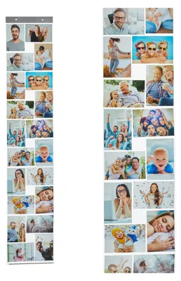 Produktbild von Fotovorhang mit 20 Taschen für Fotos im Quer & Hochformat 10x15cm