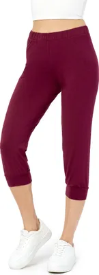 Image de Pantalon 3/4 pour femme Merry Style MS10-261 (bordeaux, M)