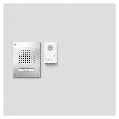 Zdjęcie produktu dla SIEDLE & SÖHNE Siedle zestaw audio SET CLAB 850-1 E/W Siedle Classic stal nierdzewna/biały