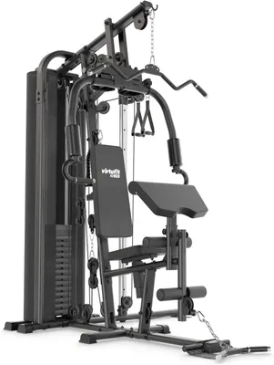 Image de Station d'entraînement multifonctionnel avec un poids de 80 kg et un système de poulies pour un entraînement complet du corps