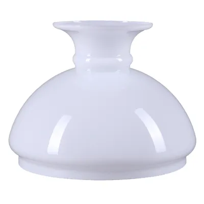 Produktbild von Petroleum Lampenglas Ø 154mm Weiß Ersatzglas Glasschirm E27