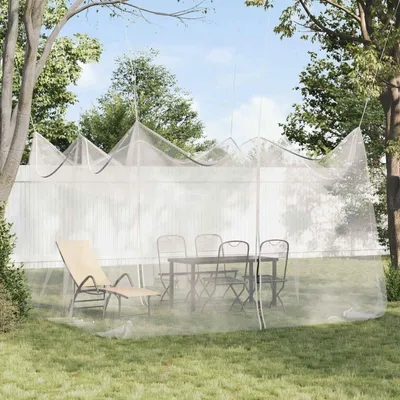 Produktbild von Garten Mücken Netz 156 Mesh Weiß 4 x 4 x 2,5 m Polyester - Moskitonetze c2858