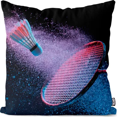 Produktbild von VOID Badminton Sport Schläger Kissenbezug Kissenhülle Sofakissen Kissen Deko Outdoor-Kissen Dekokissen