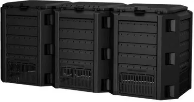 Produktbild von Kompostownik Prosperplast COMPOGREEN 3x400 l czarny