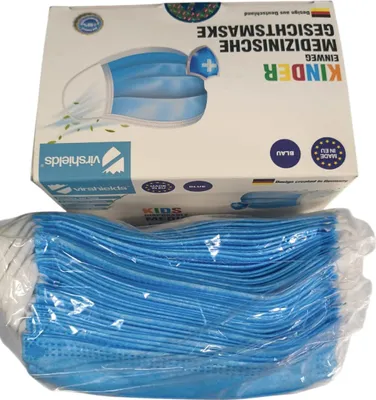 Produktbild von Atemschutzmaske Virshield Virshields blau 50 Stück für Schutz für Hygiene Daten
