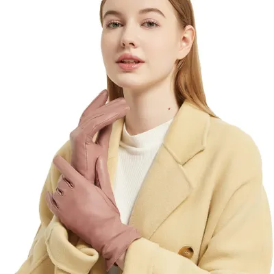 Produktbild von Omgoods – Winterliche Lederhandschuhe für Damen mit Touchscreen-Funktion