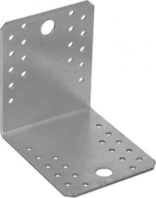 Produktbild von 20x Winkelverbinder 105x105x90mm verzinkt Lochplattenwinkel Stuhlwinkel