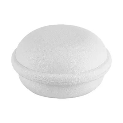 Obrázek produktu pro Walteco Dveřní zarážka makronka, průměr 34,5x19,5mm, bílá, 2 ks