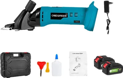 Produktbild von Wollschneider, elektrisch, 6-Gang einstellbare Geschwindigkeit, 2 Batterien 1EU Stecker