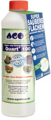 Produktbild von AGO Quart 100 Algenentferner Grünbelagentferner und Flechtenentferner 500ml