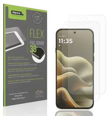 Produktbild von 2x Full Cover Schutzfolie matt für Motorola Edge 2026 Gen7 Panzerfolie Anti-Shock