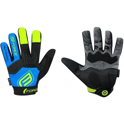 Produktbild von Handschuhe FORCE KID MTB AUTONOMY  schwarz-blau +15 °C und darüber : Größe - L Größe: L