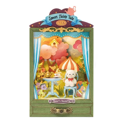 Obrázok produktu pre 3D puzzle, DIY medvedík cukrársky domček pre bábiky, Rolife, 44 dielikov