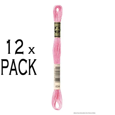 Zdjęcie produktu dla 12 nici do haftu DMC Mouline Special 117mc - 604, 6-nitkowe, 8 metrów