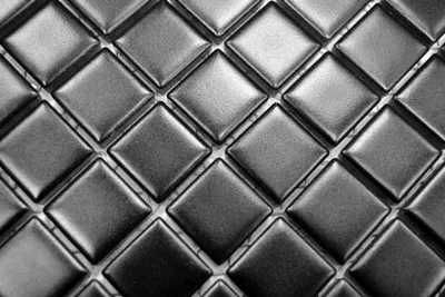Produktbild von Handmuster Mosaikfliese Keramik schwarz matt Fliesenspiegel Küchenrückwand MOS18D-0311_m