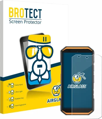 Produktbild von BROTECT Schutzglas für Ulefone Armor X32 Pro Schutzfolie Panzer Folie Glas Display Schutz klar