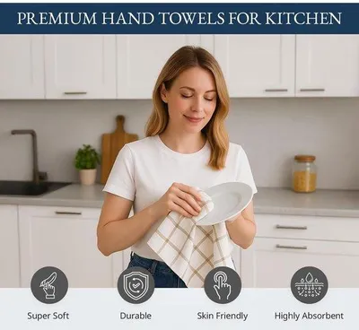 Produktbild von Famanu Küchentücher Set 6 Stück - 45x71 cm, schnelltrocknend und saugfähig