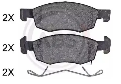Produktbild von A.B.S. Bremsbeläge Satz Vorne für OPEL Corsa E Schrägheck (X15) 35081
