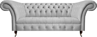 Produktbild von Chesterfield Grau Sofa Dreisitzer Couch Polstermöbel Wohnzimmer
