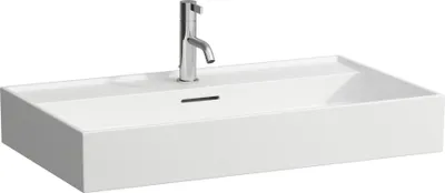 Image de LAUFEN Kartell lavabo à encastrer, 3 trous pour robinet, avec trop-plein, 800x460mm, H8103367571081