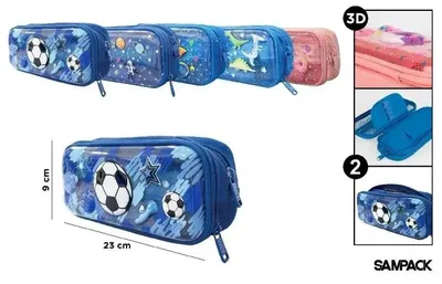 Zdjęcie produktu dla Piórnik dwukomorowy MIX - Sampack