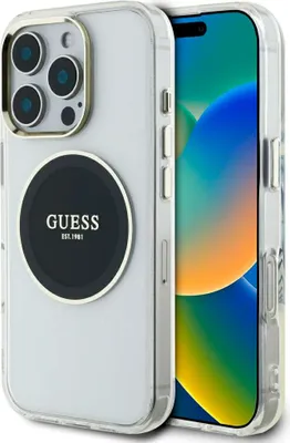 Produktbild von Guess Schutzhülle MagSafe iPhone 16 Pro Max Schwarz