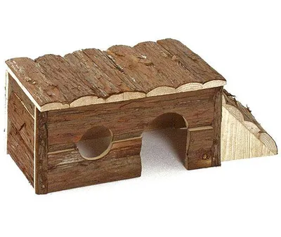 Produktbild von Wonderland Naturholzhaus Skippy Nagerhaus Holzhaus Kaninchen Meerschweinchen