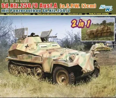 Immagine prodotto di Model Kit militare 6859 - Sd.Kfz.250/9 le.S.P.W. mit PANZERAUFBAU Sd.Kfz.250/Z (1:35)