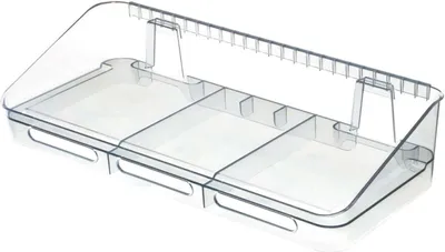 Obrázek produktu pro Nástěnná police, plast, 65,3 x 31,3 x 15,5 cm - iDesign | Wallspace Collection
