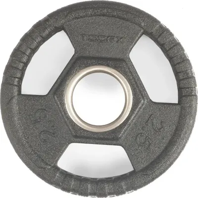 Produktbild von Toorx Fitness Gummi olympische Halfterscheibe 50 mm - mit Griffen - 2,5 kg
