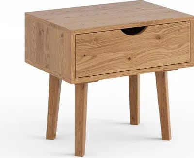 Produktbild von Nachtkonsole Simona Nachtschrank 55x40x50cm Massivholz geölt Eiche Natur