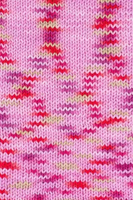 Produktbild von Gründl Wolle Baumwolle Quick print 50 g rosa-fuchsia multicolor