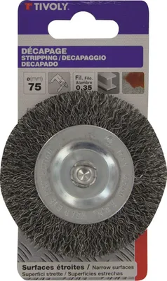 Produktbild von TIVOLY Kreisbohrbürste für Metall, 75 mm Durchmesser