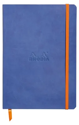 Image de RHODIA Carnet de notes RHODIARAMA quadrillé DIN A5 bleu saphir 80 feuilles