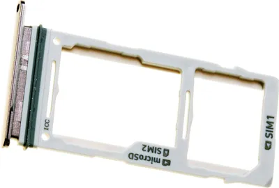 Produktbild von Samsung Galaxy S10+ Dual SIM (SM-G975F) Simkartenhalter und SD Card Tray, Original Ersatzteil, Prisma Schwarz