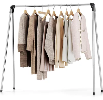 Produktbild von Wäscheständer - Aufklappbar - Edelstahl - 124 x 49 x 121 cm