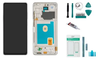 Produktbild von Samsung Galaxy S20 FE 5G (G781) Display weiß (Cloud white) - Set