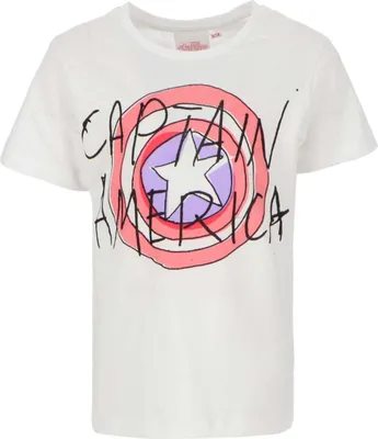 Produktbild von Avengers T-Shirt in Weiß Captain America Superhelden Style 7/8 Jahre
