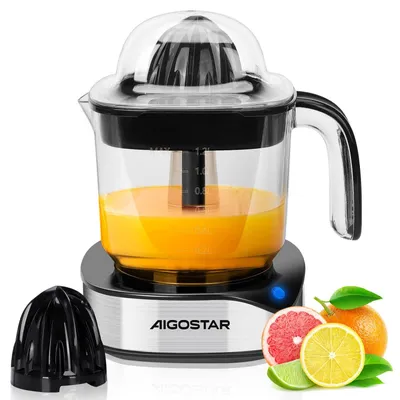 Zitruspresse 40 W, 1,2 l, zwei Drehrichtungen, Edelstahl