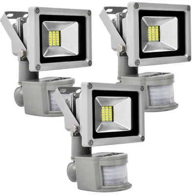 Produktbild von Greenmigo 3pcs 20W LED Strahler Fluter Kaltweiß mit Bewegungsmelder