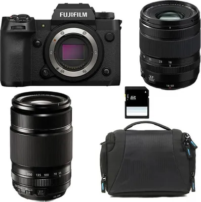 Produktbild von FUJIFILM X-H2 + 16-50 + 55-200 + Tasche + 8 GB SD-Karte
