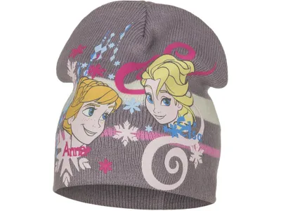 Zdjęcie produktu dla Brązowa czapka Frozen II - Anna i Elsa - rozmiar 54