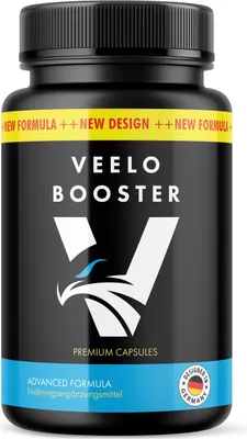 Produktbild von Veelobooster Kapseln - mit L-Arginin, L-Citrullin, Maca und Zink - für den aktiven Mann - 60 Kapseln pro Dose