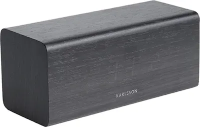 Produktbild von Karlsson - Wecker Block - Schwarz - 16x7,2x7cm