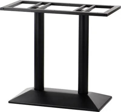 Produktbild von Doppel-Tischgestell aus Metall SH-4001-2, für Büro, Hotel, Restaurant, Maße 69,5x39,5x72 cm, Schwarz