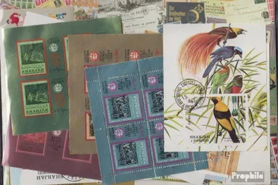 Produktbild von Briefmarken Sharjah 50 verschiedene Blöcke und Kleinbögen