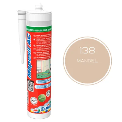 Produktbild von MAPEI® MAPESIL AC 1-Komponenten Fugen-Silikon 138 mandel 310 ml zum Abdichten mit BioBlock® ANTISCHIMMEL