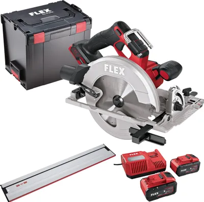 Produktbild von Flex Akku-Handkreissäge CS 68 18-EC +  Akku Set P-Set 18-88 R + Führungsschiene